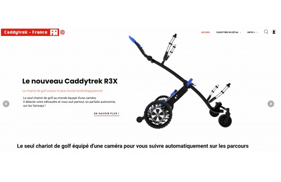 Le Caddytrek R3X, le chariot de golf suiveur le plus évolué technologiquement du marché